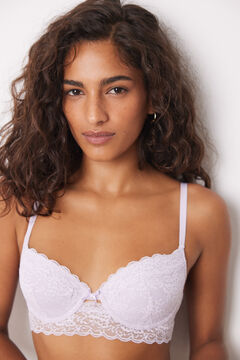 Womensecret BEAUTIFUL brasier clásico relleno encaje lila 