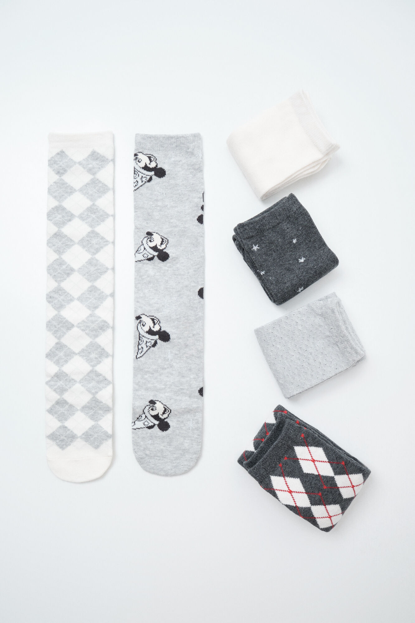 Women'secret Pack 6 calcetines largos Mickey Mouse
