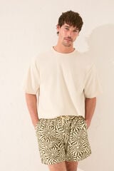 Womensecret Traje de baño de hombre con estampado solar kaki