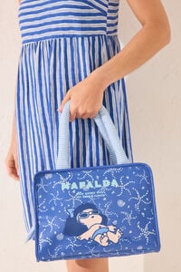 Womensecret Bolsa grande Mafalda azul, bolsa azul