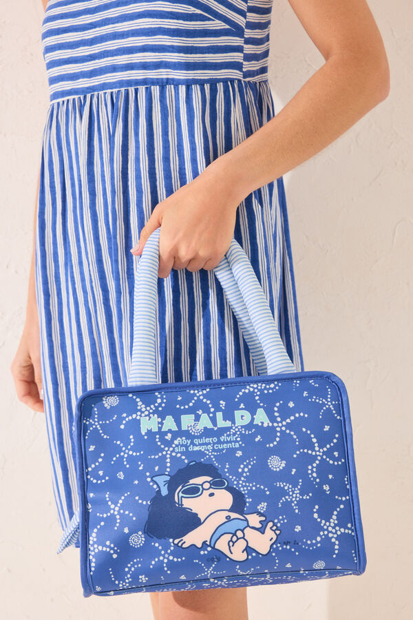 Womensecret Bolsa grande Mafalda azul, bolsa azul