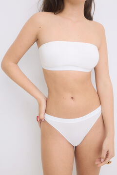 Womensecret Pack 3 bragas brasileñas blanco, gris, negro blanco