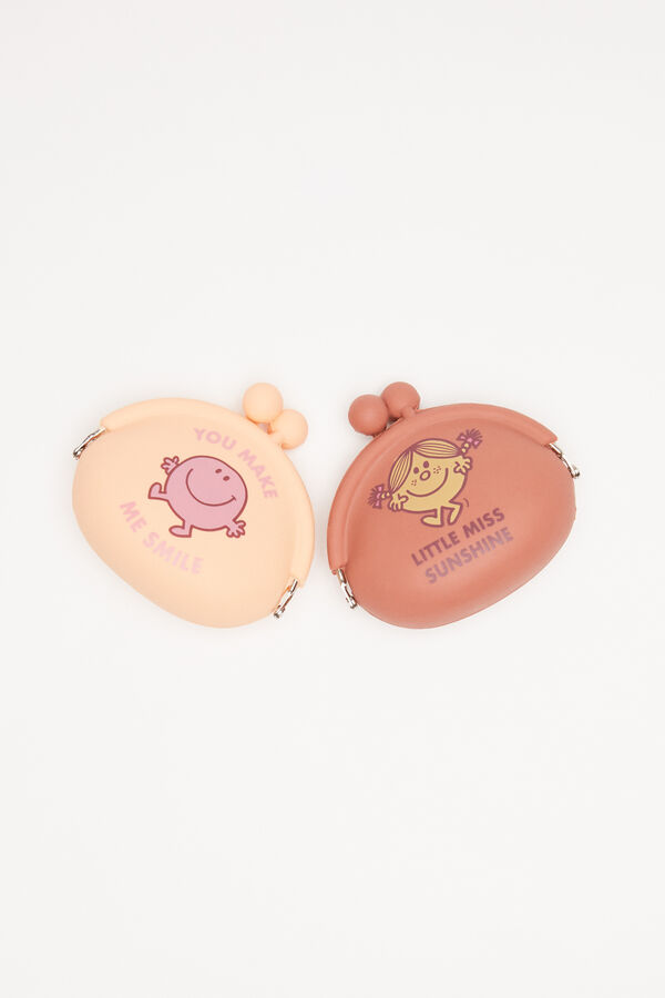 Womensecret Monedero silicón rosa Mr. Men & Little Miss estampado