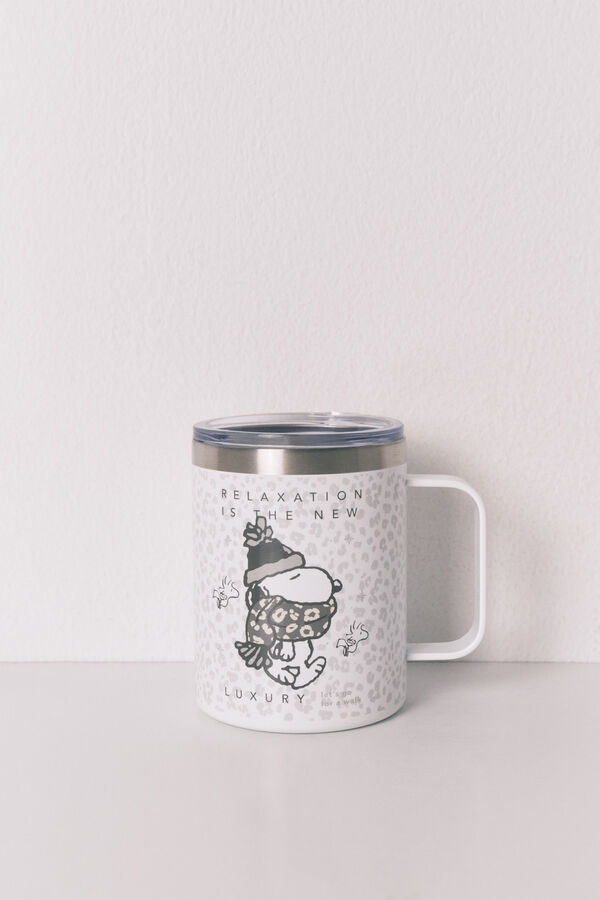 Women'secret Taza térmica con estampado animal de Snoopy estampado
