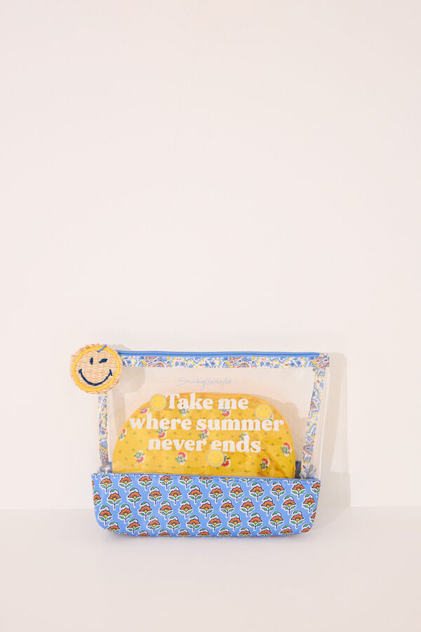 Womensecret Pack de 2 neceseres Smiley azul