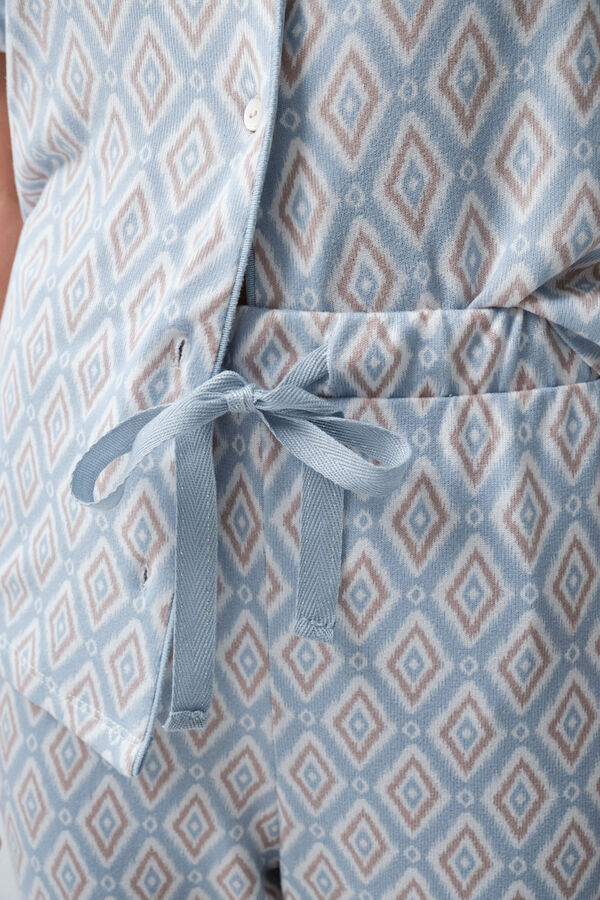 Women'secret Pijama larga estampado folk estampado