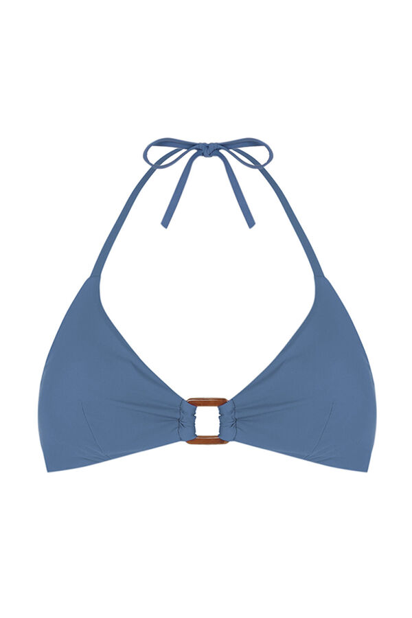 Womensecret Top bikini triangular azul azul