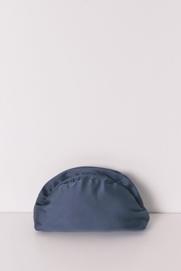 Women'secret Neceser azul sat&eacute;n cierre sobre azul