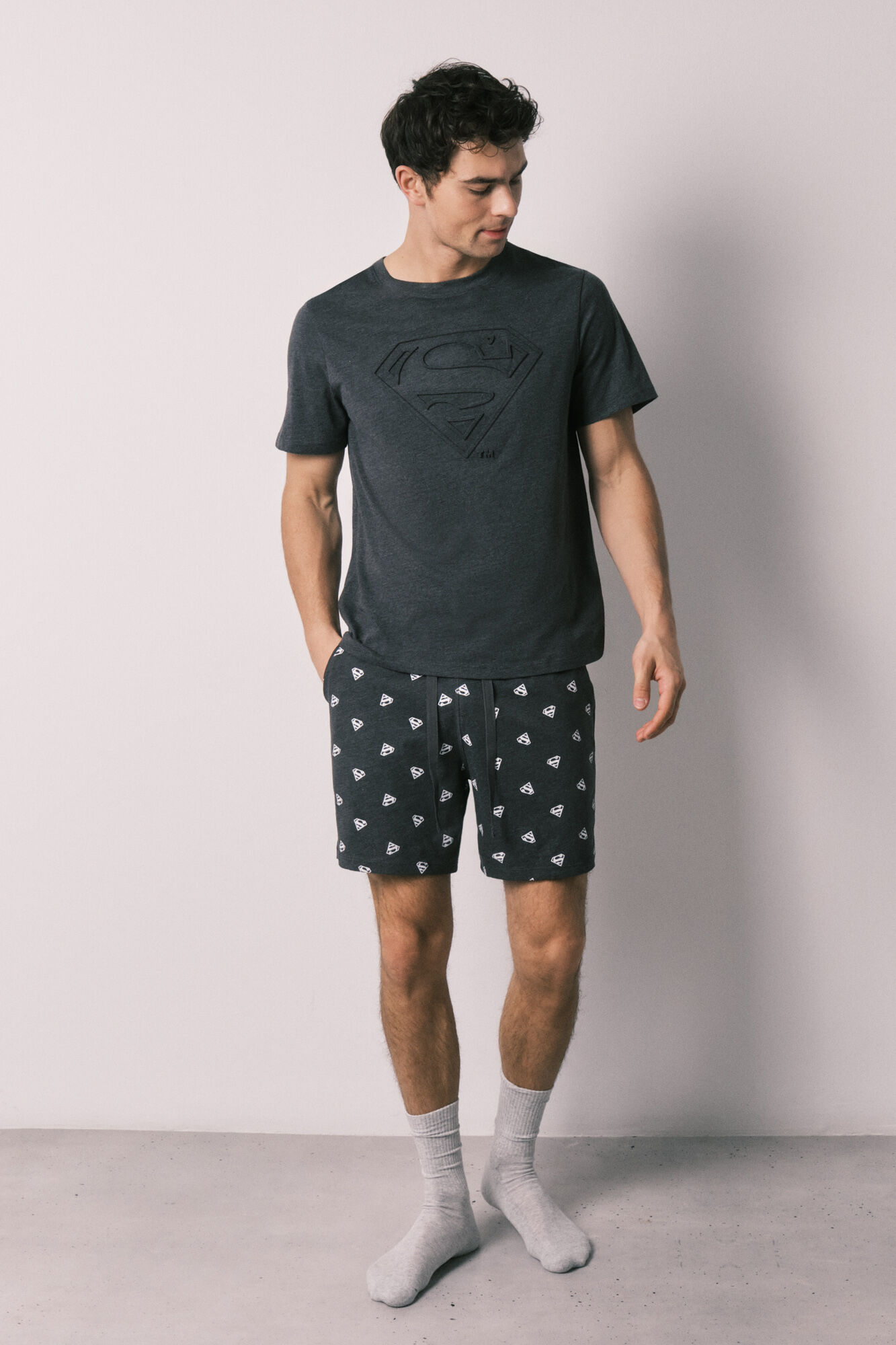 Women'secret Pijama de hombre corta de algod&oacute;n Superman