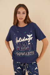 Women'secret Pijama 100% algodón azul Harry Potter azul