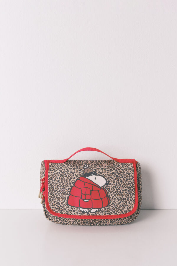 Women'secret Neceser mediano con percha con estampado animal de Snoopy  estampado