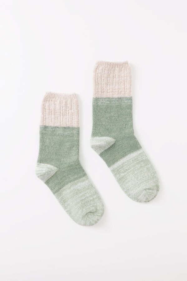 Womensecret Calcetines doble textura verde verde