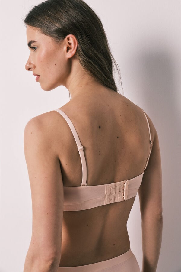 Women'secret Brasier strapless sin costuras rosa rosa