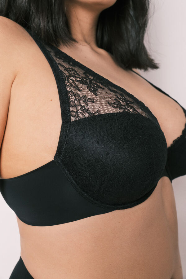 Women'secret Brasier halter de encaje negro INTUITIVE negro