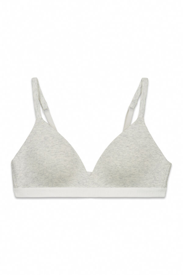 HI&BYE Brasier triangular con relleno gris gris