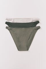 Women'secret Pack de 3 panties clásica con logo blanco blanco