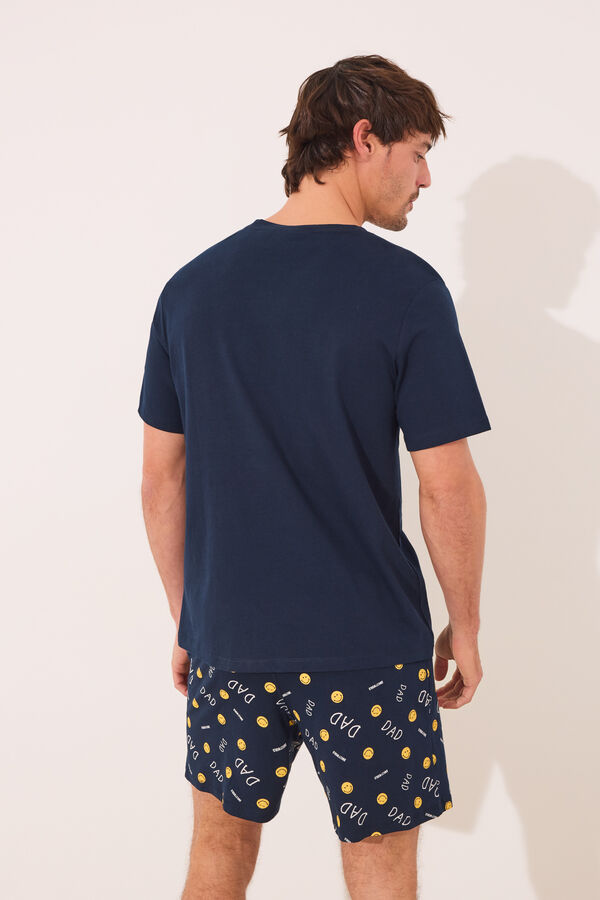 Womensecret Pijama corta hombre 100% algodón DAD azul