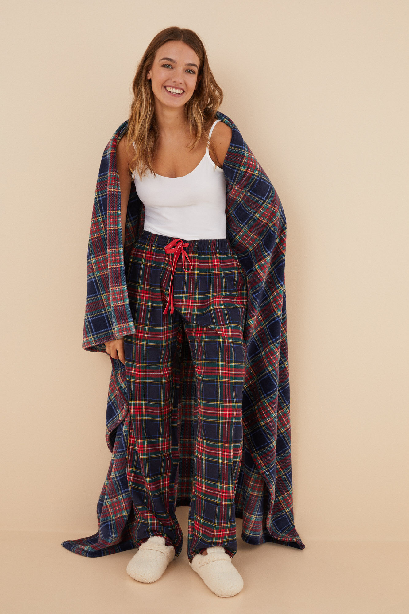 Pantalon pijama 2025 cuadros mujer