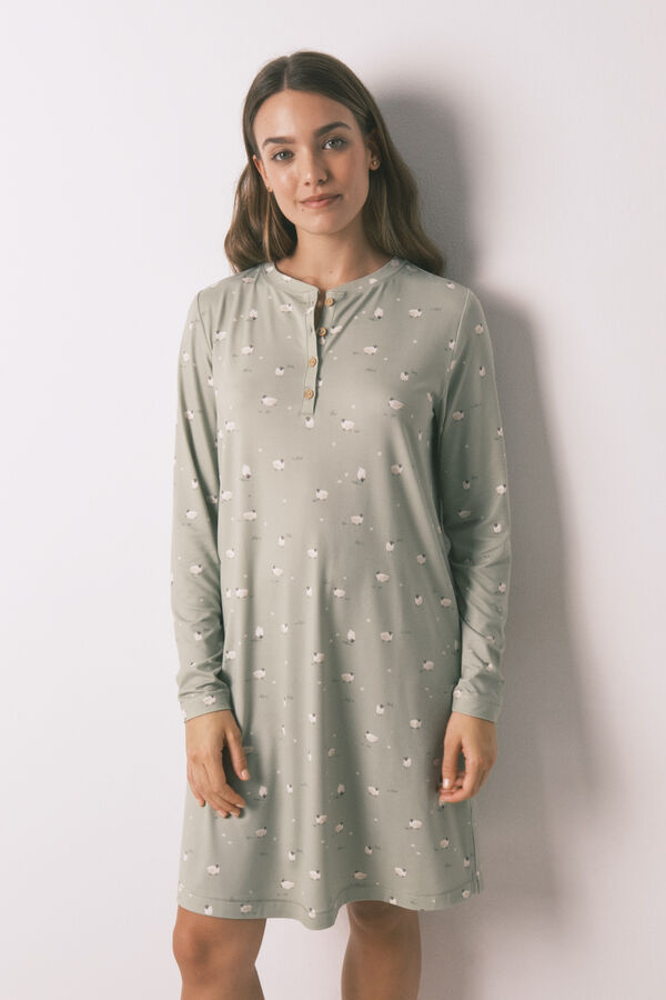 Women'secret Camis&oacute;n corto suave ovejas estampado