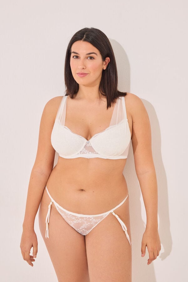 Womensecret Brasier clásico BEAUTIFUL encaje blanco marfil