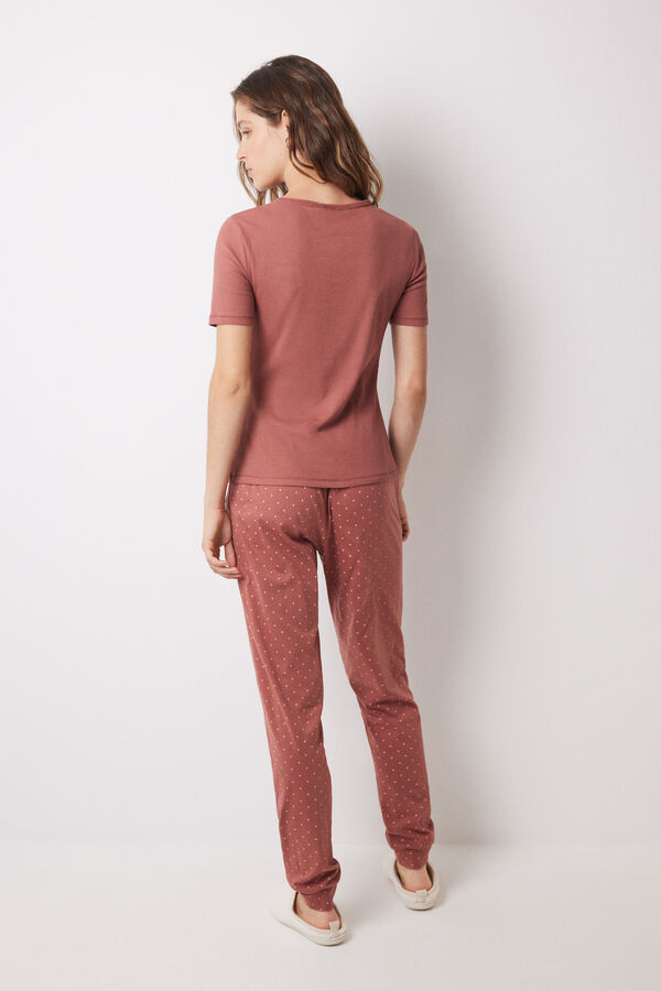 Womensecret Pijama algodón Mafalda café café