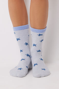 Womensecret Calcetines tricot azul Mickey  azul