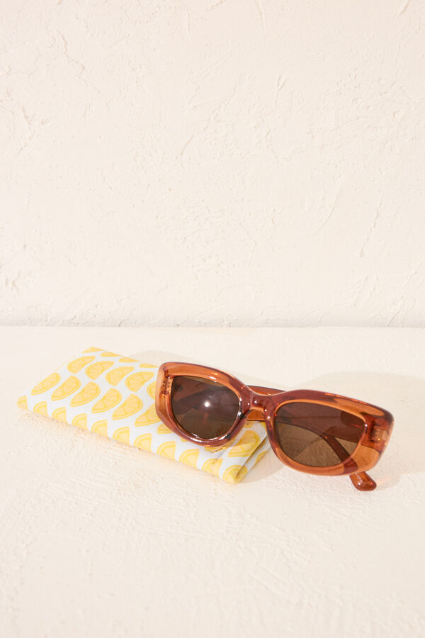 Womensecret Lentes con funda de limones amarillo