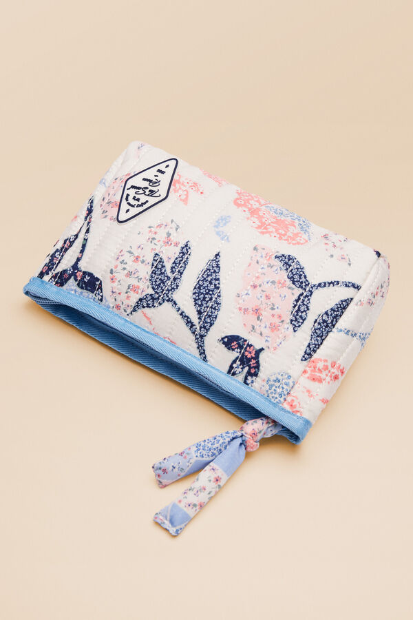 Womensecret Neceser mediano acolchado patchwork marfil