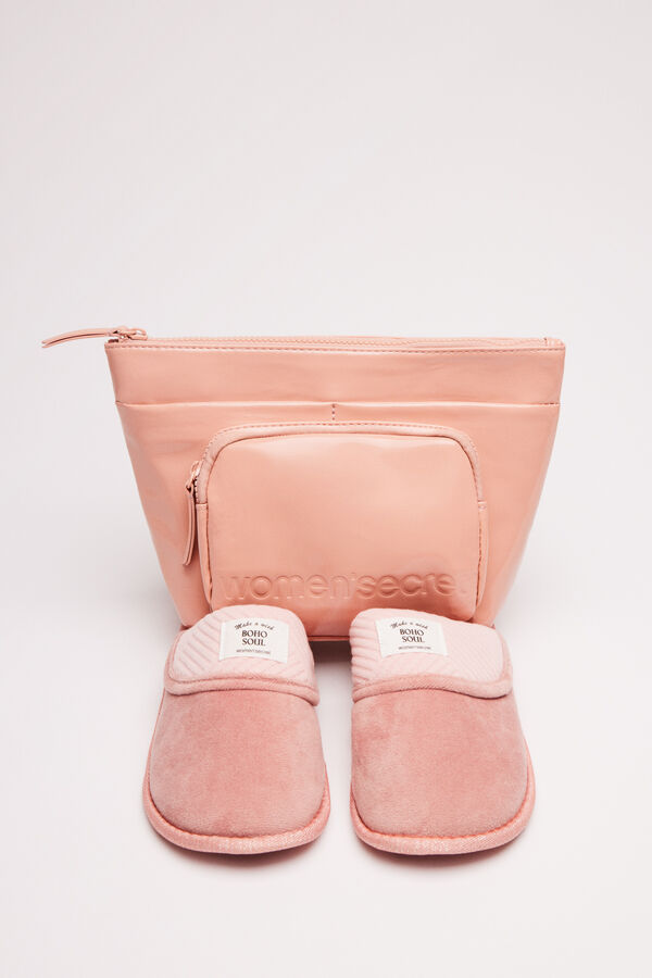 Womensecret Pantuflas acolchadas rosa rosa
