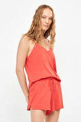 Gisela Conjunto de dos piezas top y short rojo