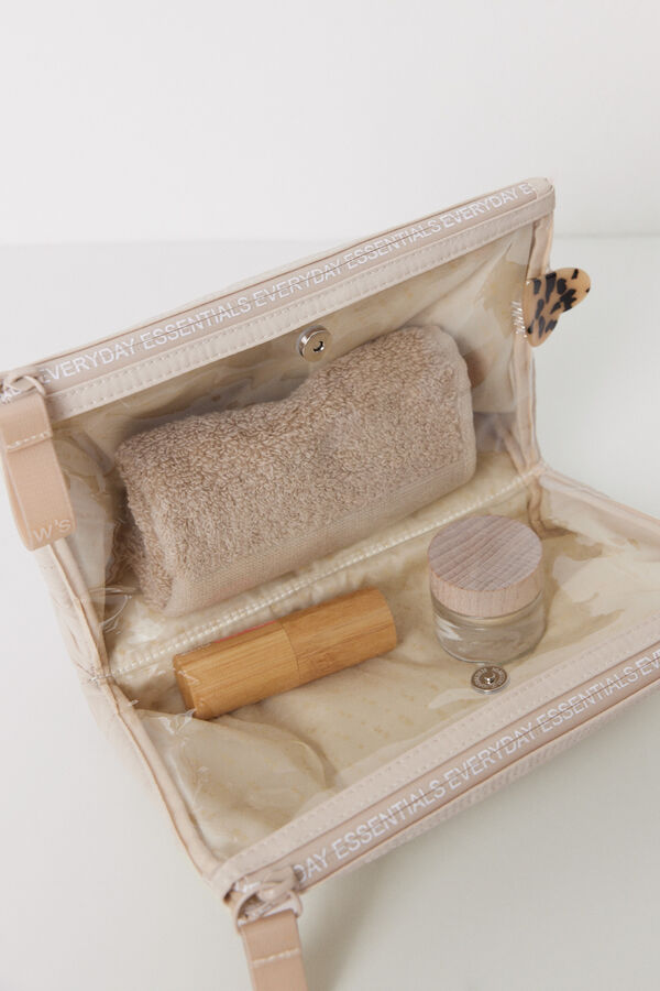 Womensecret Neceser mediano acolchado gris gris