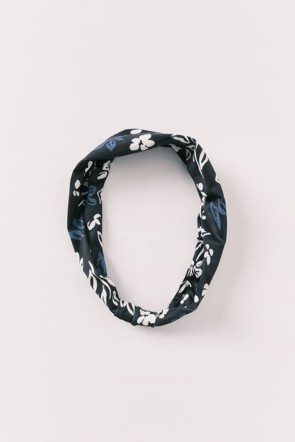 Women'secret Diadema para el pelo con estampado de flores estampado