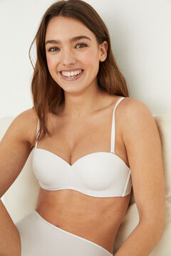 Womensecret ELEGANT Brasier sin tirantes microfibra blanco