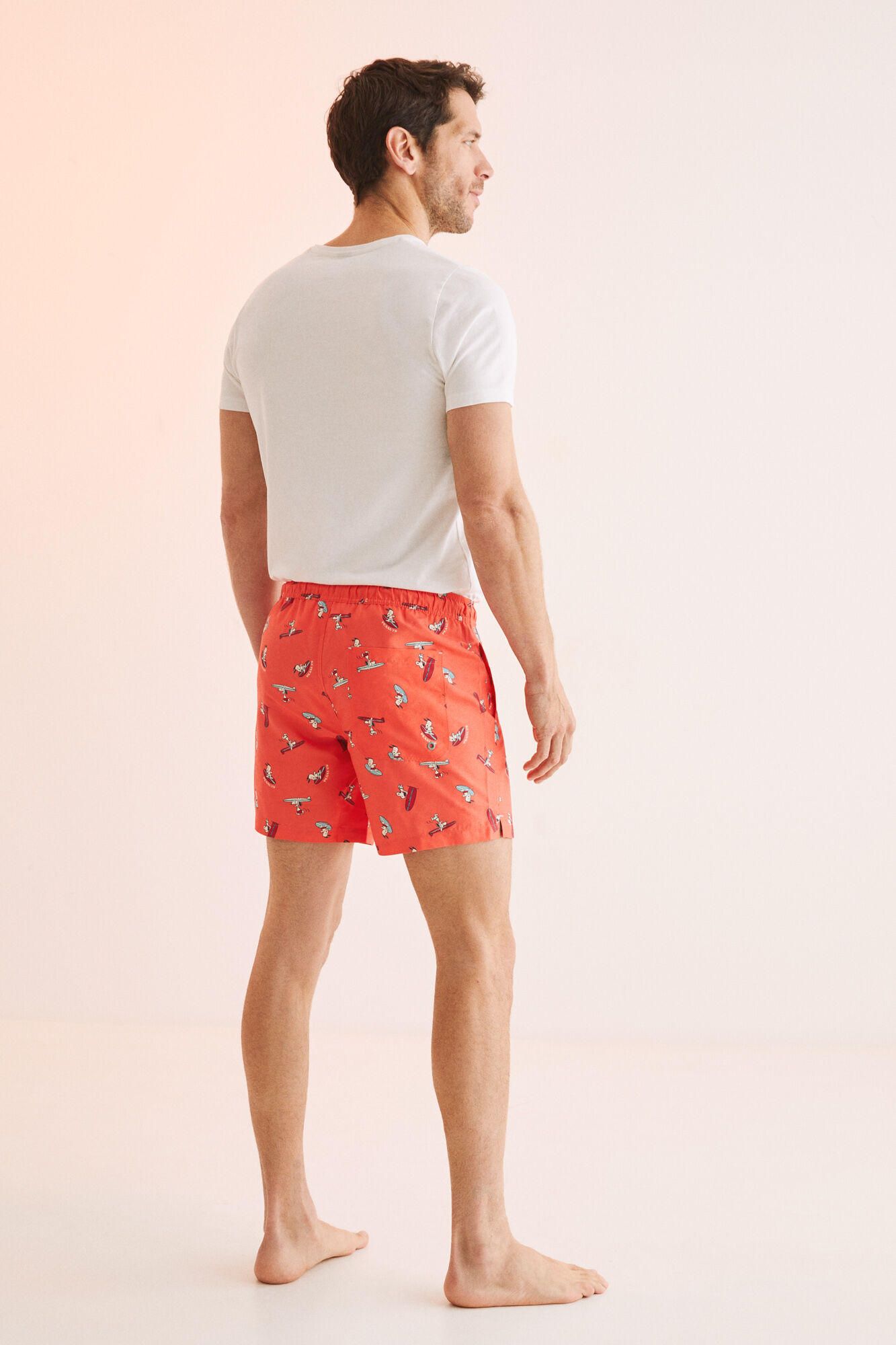 Traje de baño hombre rojo 2025