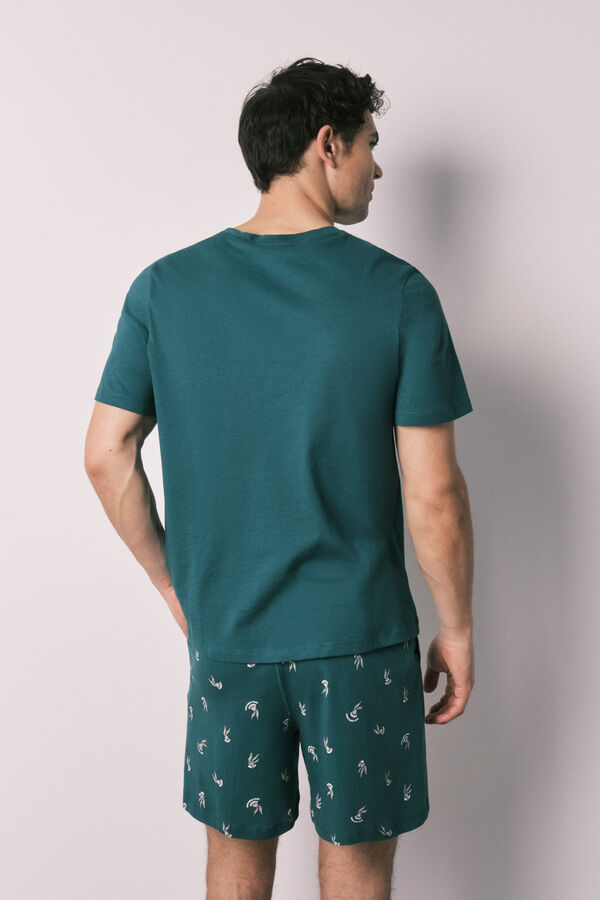 Women'secret Pijama corta de hombre Bugs Bunny de 100% algod&oacute;n verde