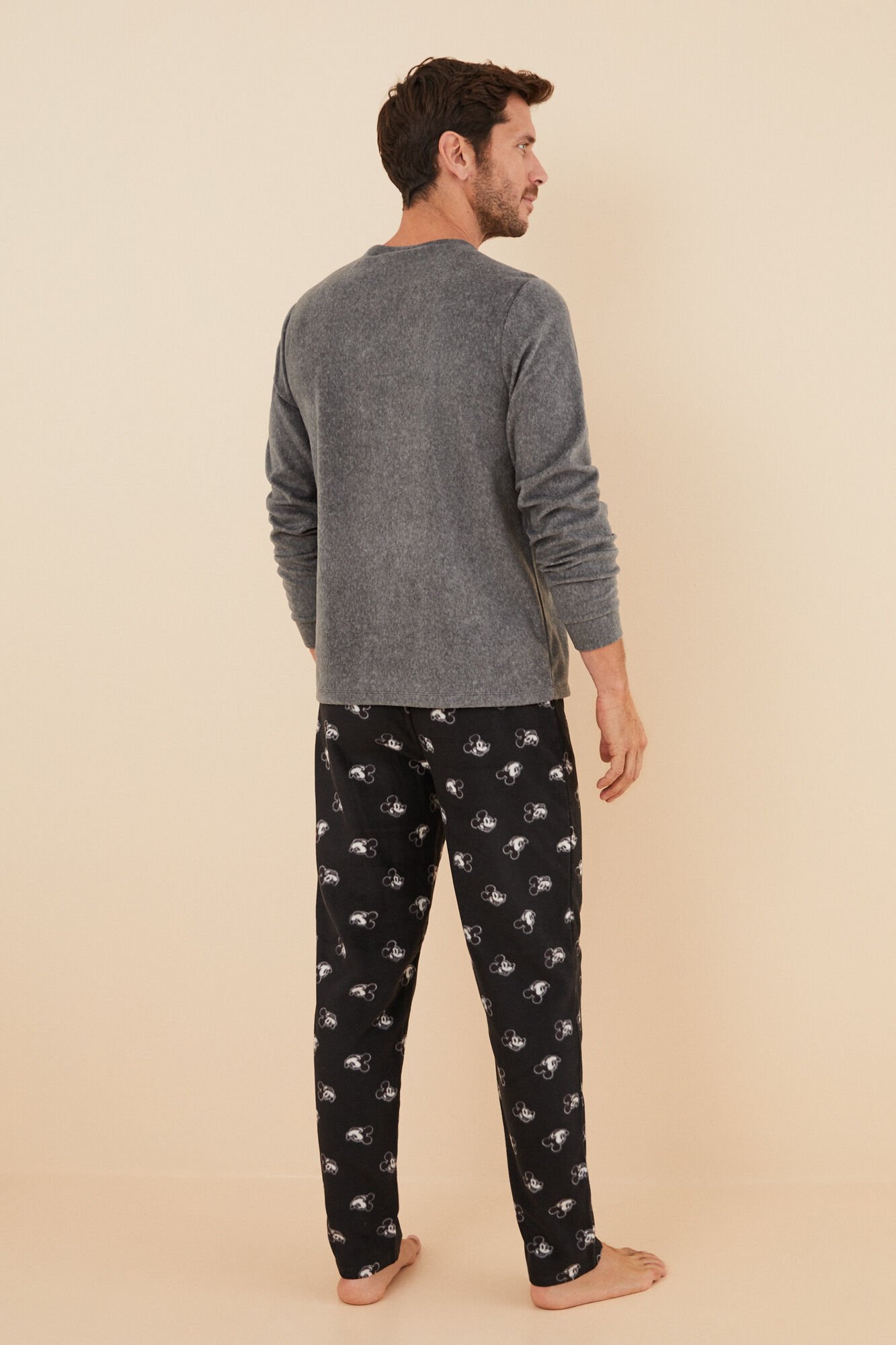 Pijama larga hombre polar Mickey Mouse Ropa de dormir de hombre WomenSecret MX
