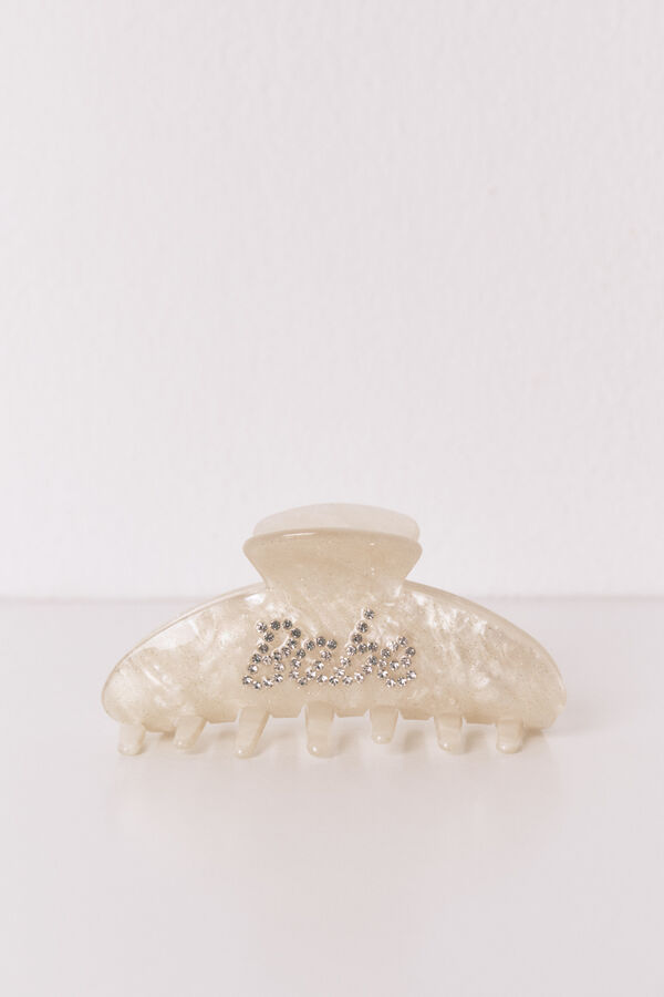 Women'secret Clip de efecto jaspeado "Babe" marfil