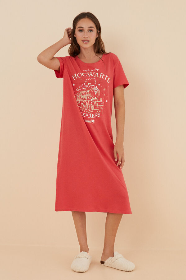 Womensecret Camisón 100% algodón Harry Potter rosa