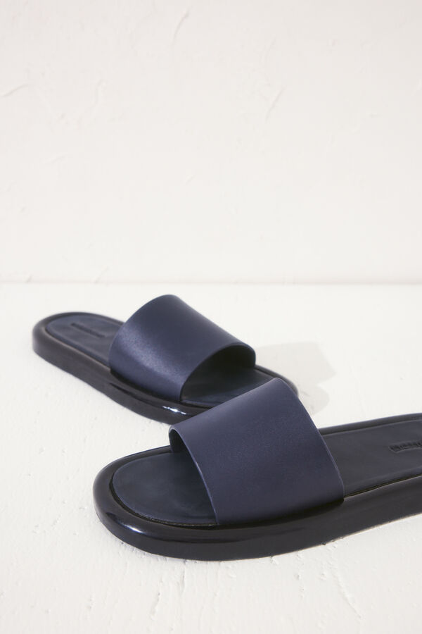 Womensecret Chanclas con pala en color azul marino azul