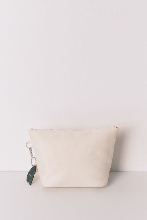 Women'secret Neceser mediano de neopreno con estampado de Harry Potter en color blanco marfil