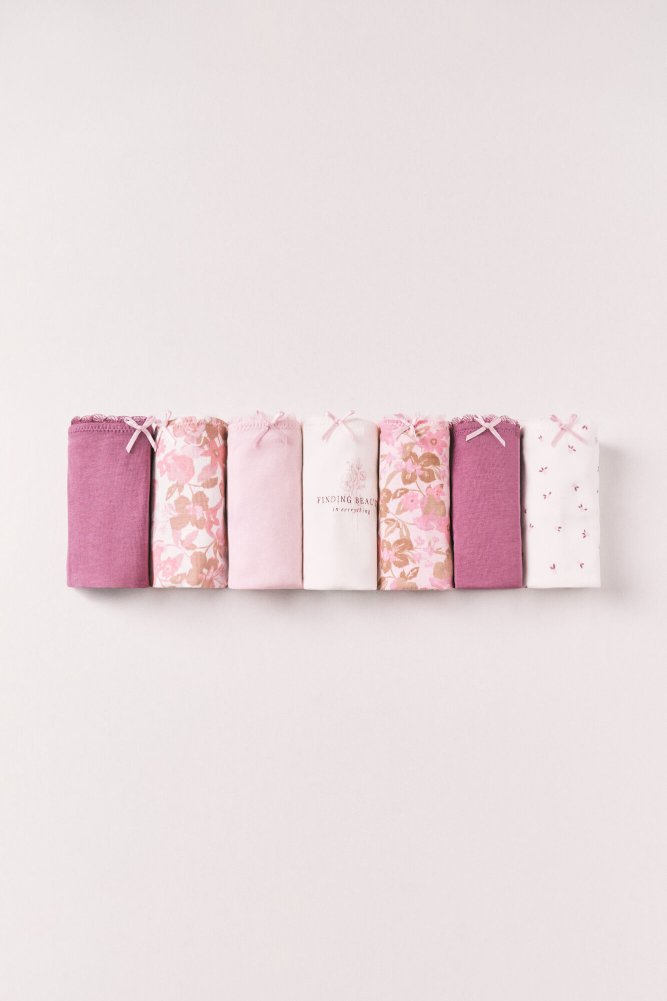 Women'secret Pack 7 panties brasile&ntilde;os de algod&oacute;n estampado multicolor