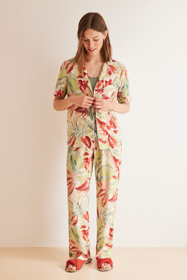 Womensecret Pijama camisera estampado allover floral estampado