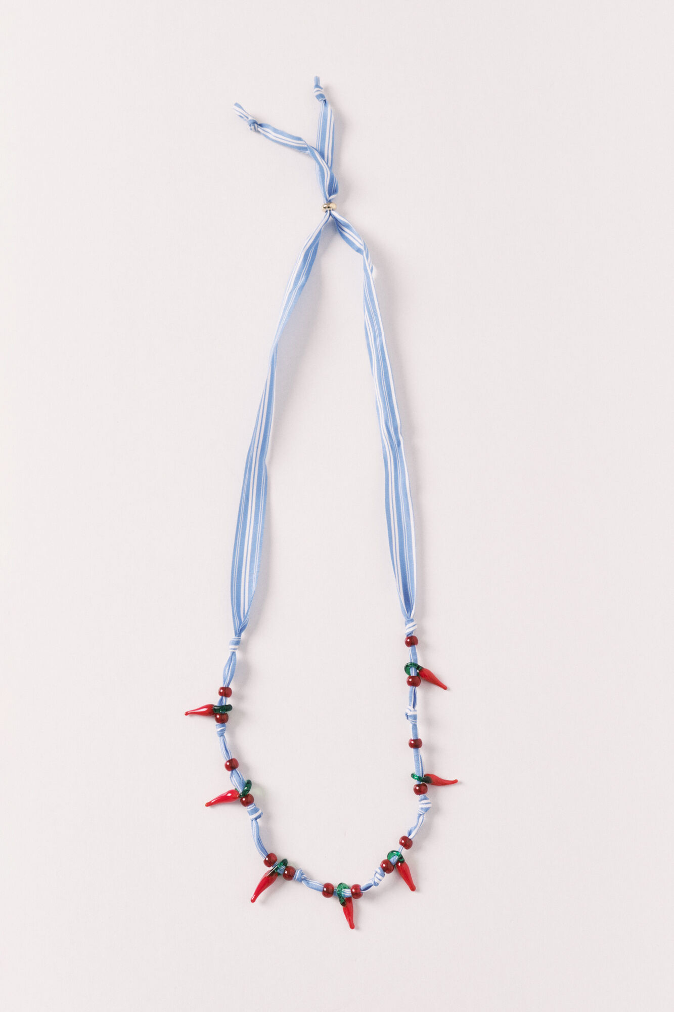 Women'secret Collar de tela con cuentas chili