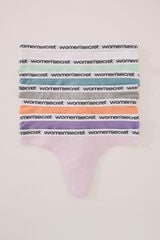 Womensecret Pack de 7 tangas de algodón de colores brillantes blanco