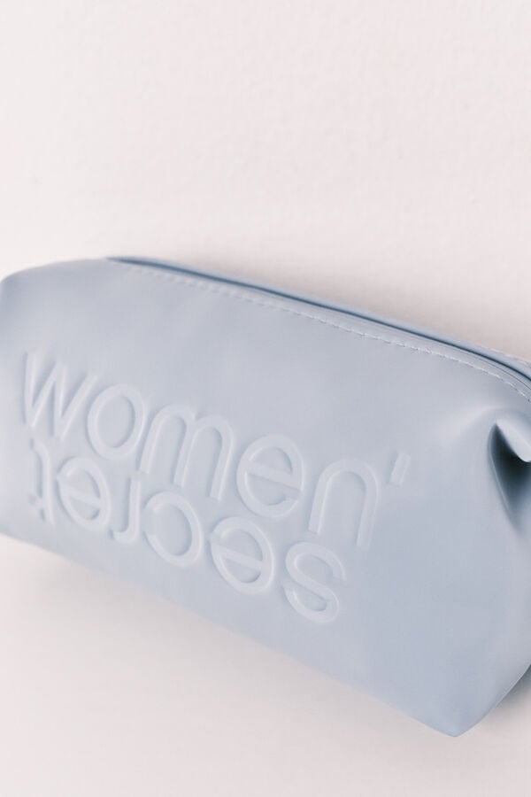 Women'secret Neceser peque&ntilde;o de goma azul azul