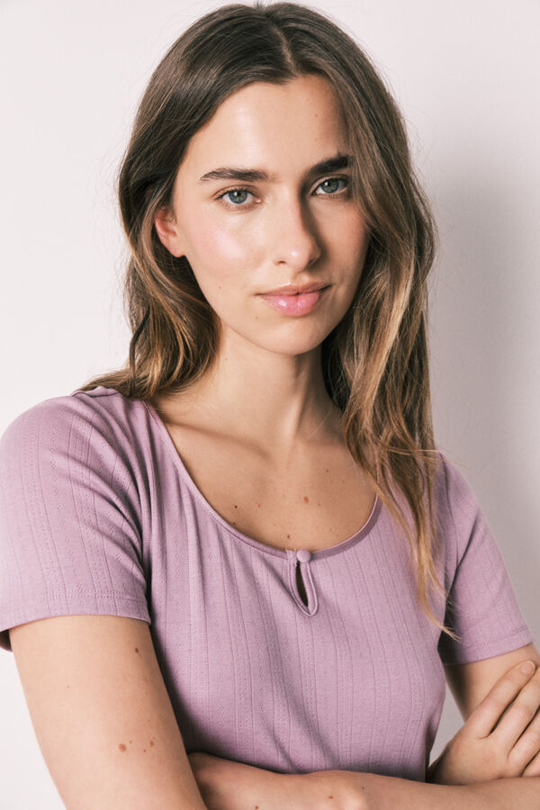 Women'secret Pijama estampado de flores rosa rosa