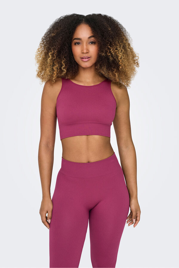 Only Play Brasier deportivo sin costuras morado/lila
