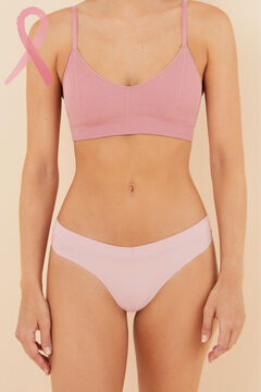 Womensecret Tanga frunce rosa rosa
