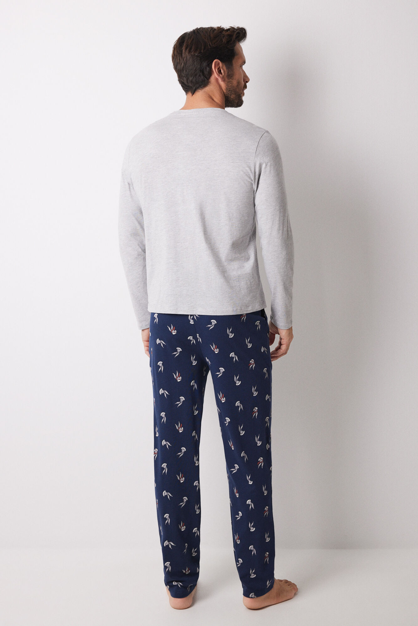 Pijama larga hombre 100 algodon Looney Tunes Ropa para hombre WomenSecret MX