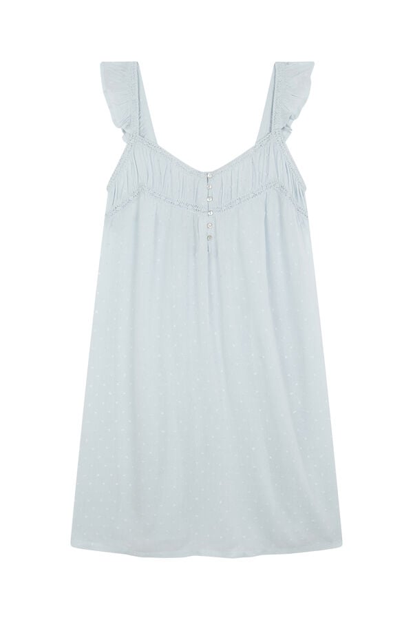 Women'secret Camisón de premamá verde soft touch estampado
